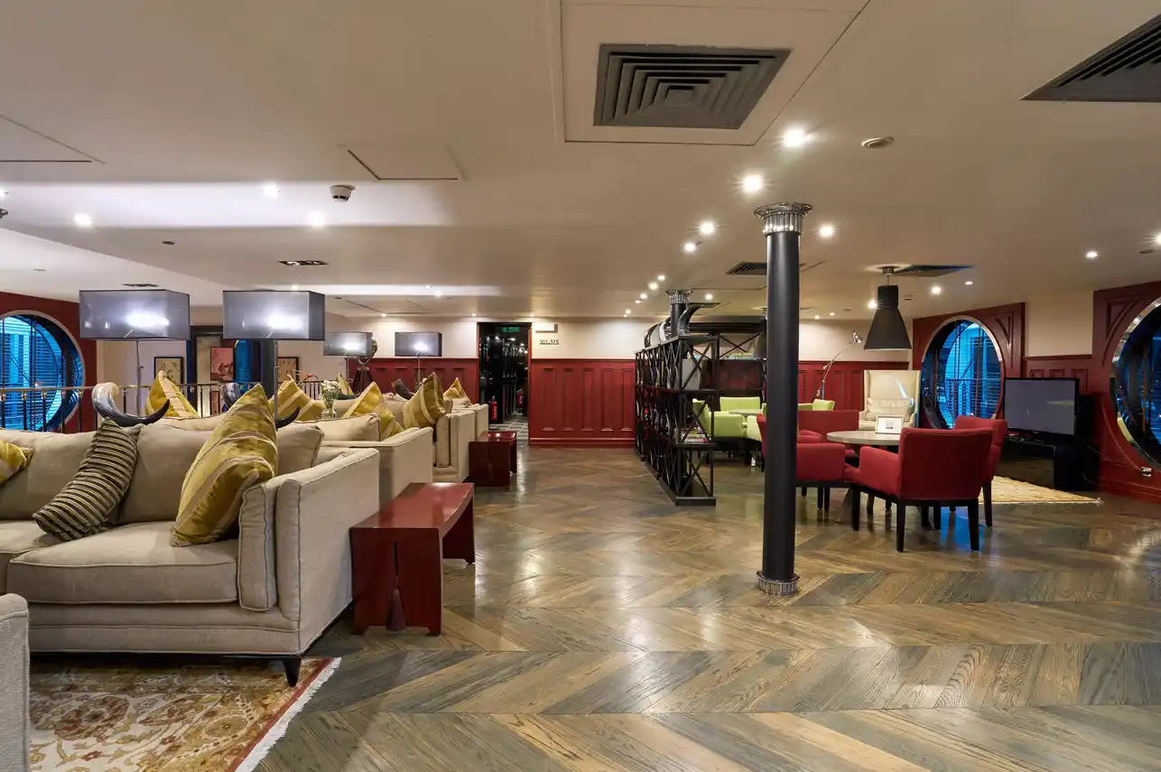 Lounge aboard the M.S. Mayfair Nile Cruise Nile cruise